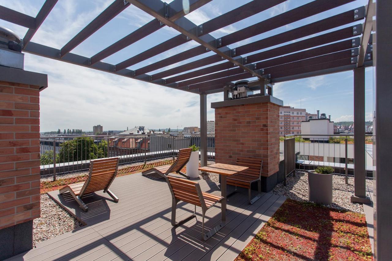 Gdansk, Dlugie Ogrody 18 - Rooftop Terrace, Parking エクステリア 写真